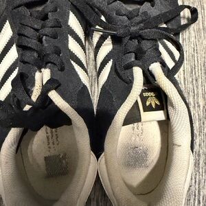 Adidas Cream and Black Sneakers